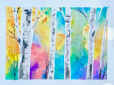Watercolor Woodlands