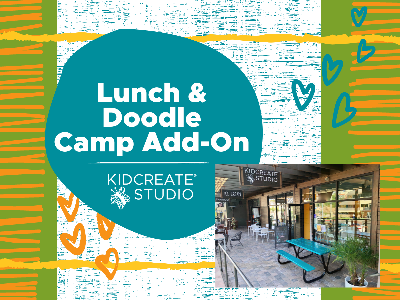 Kidcreate Studio - Dana Point. Lunch & Doodle Add-On Activity - Pink, Purple & Cute as Can Be Camp